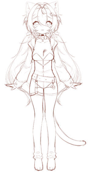 Cat girl sketch